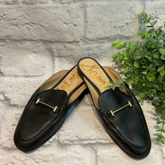 SAM EDELMAN ** Laurna Leather Mules Size 8-1/2 - Picture 3 of 8